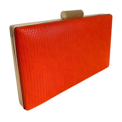 Bolsa Clutch Festa Vinil Laranja