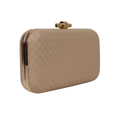 Bolsa Clutch Festa Tramas Bege