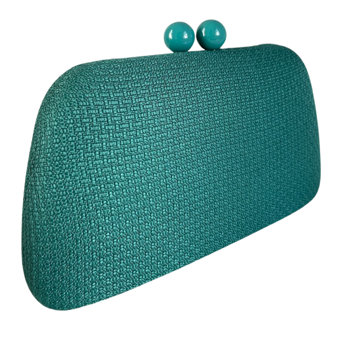 Bolsa Festa Clutch Tecido Azul Turquesa