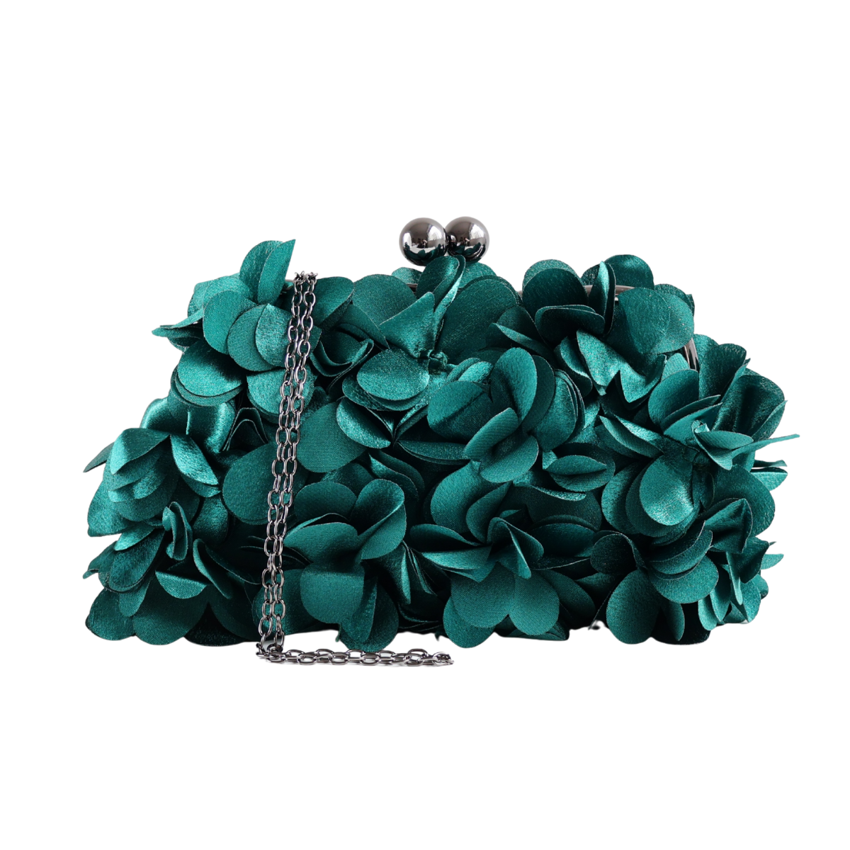 Bolsa Festa Clutch Flores Verde