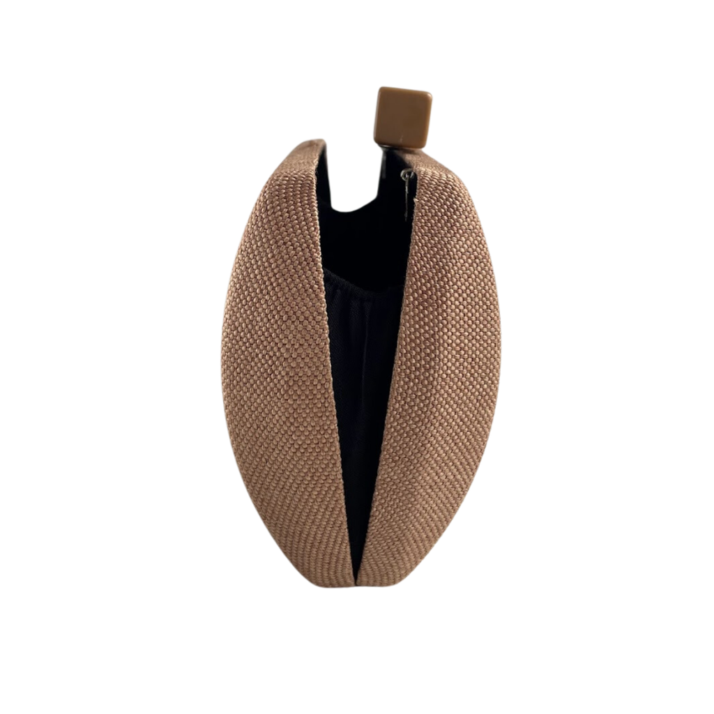 Bolsa Clutch Festa Tecido Mocha