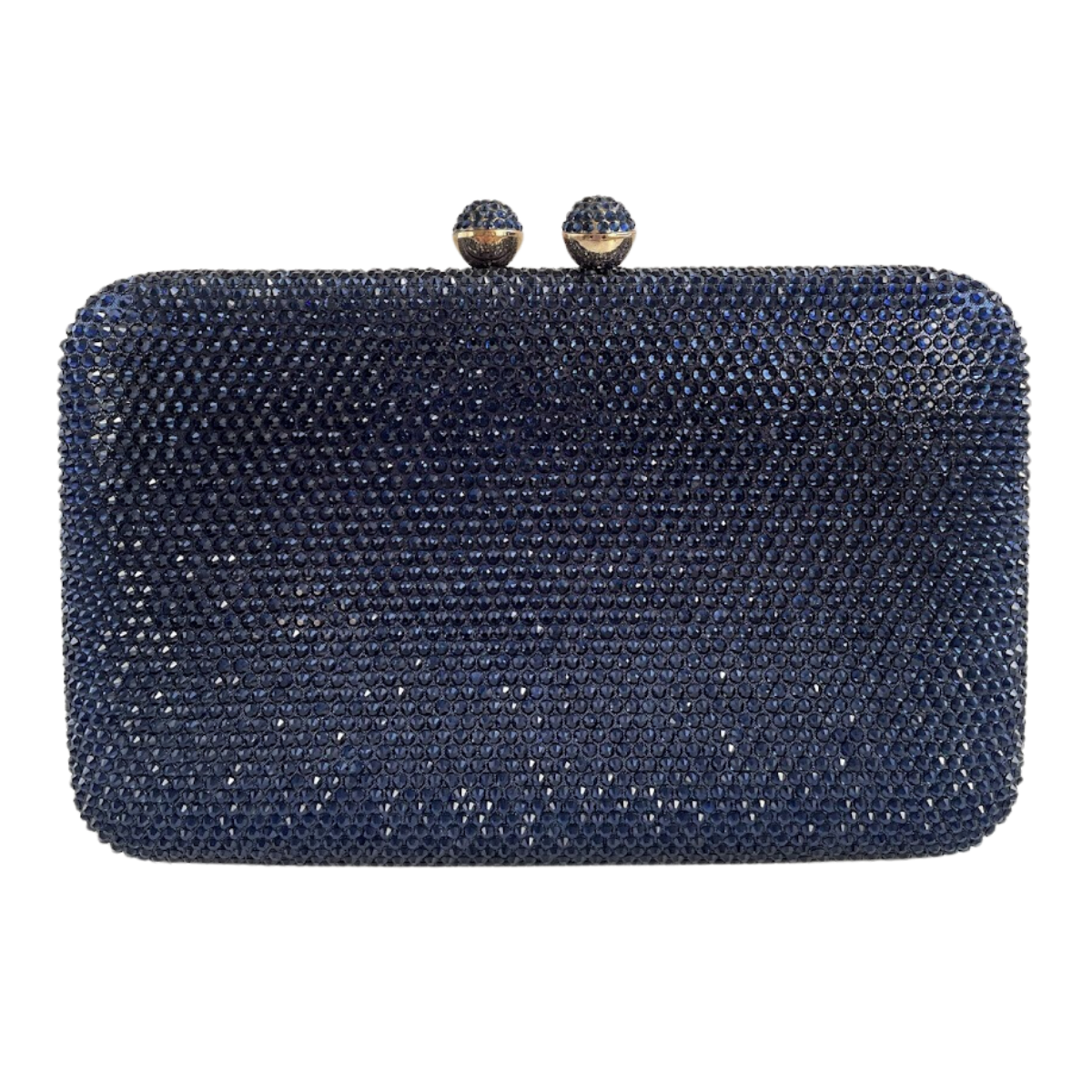 Bolsa Festa Clutch Pedraria Strass Azul Marinho