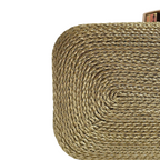 Bolsa de Festa Clutch Corda Trançada Dourada - ReUse