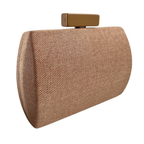 Bolsa Clutch Festa Tecido Mocha