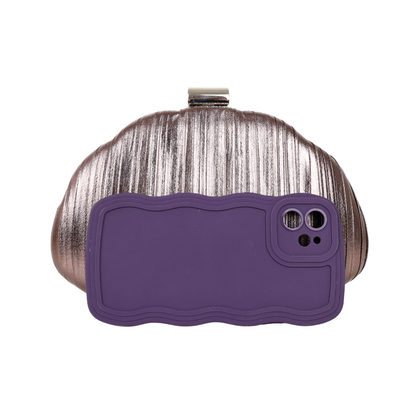 Bolsa Clutch Festa Prata Envelhecida