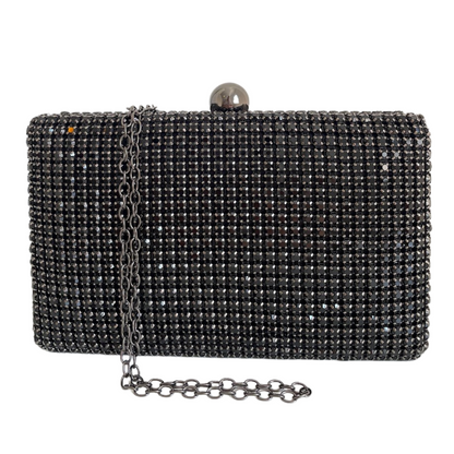 Bolsa de Festa Clutch Strass Preta