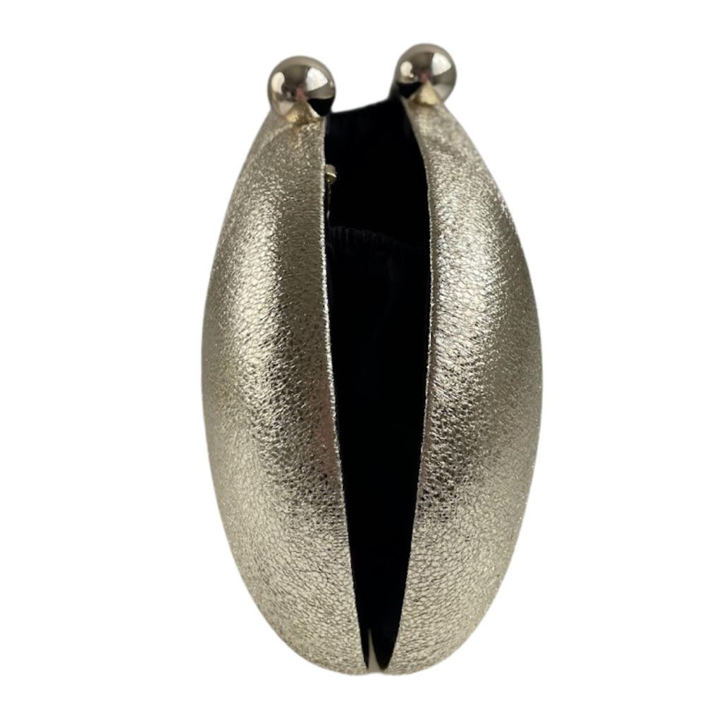 Bolsa de Festa Clutch Oval Dourada - ReUse