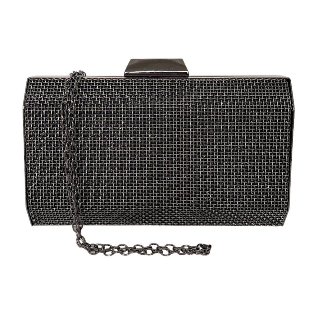 Bolsa de Festa Clutch Grade Metálica Grafite - ReUse