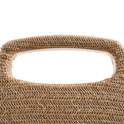 Bolsa de Mão Clutch Festa Palha Bege