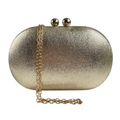 Bolsa de Festa Clutch Oval Dourada - ReUse