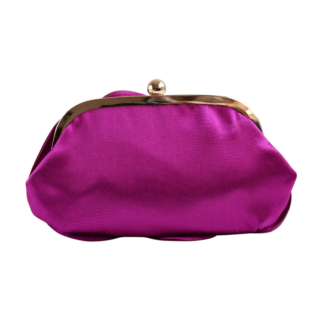 Bolsa Festa Clutch Flor Roxa