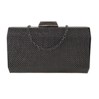 Bolsa de Festa Clutch Grade Metálica Grafite - ReUse