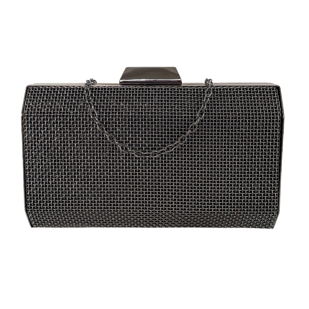 Bolsa de Festa Clutch Grade Metálica Grafite - ReUse