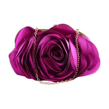 Bolsa Festa Clutch Flor Roxa