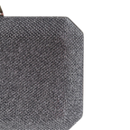 Bolsa de Festa Clutch Brilho Prata Grafite