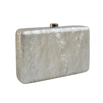 Bolsa Clutch Festa Acrílico Off White