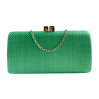 Bolsa de Festa Clutch Palha Verde