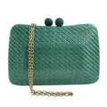 Bolsa Clutch Festa Palha Verde