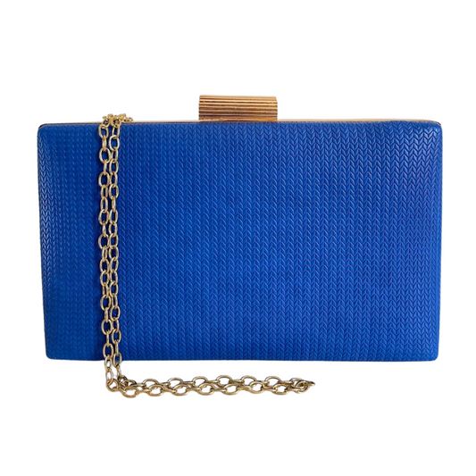 Bolsa Clutch Festa Vinil Azul Royal