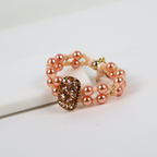 Bracelete Champagne e Rosê