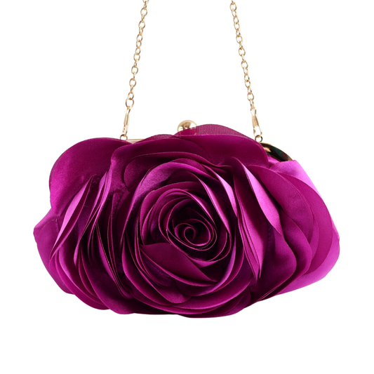 Bolsa Festa Clutch Flor Roxa
