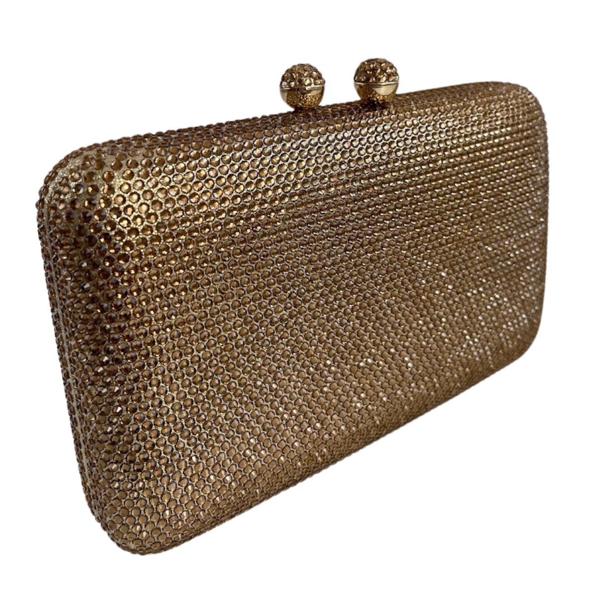 Bolsa Festa Clutch Pedraria Strass Dourada