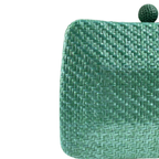 Bolsa Clutch Festa Palha Verde
