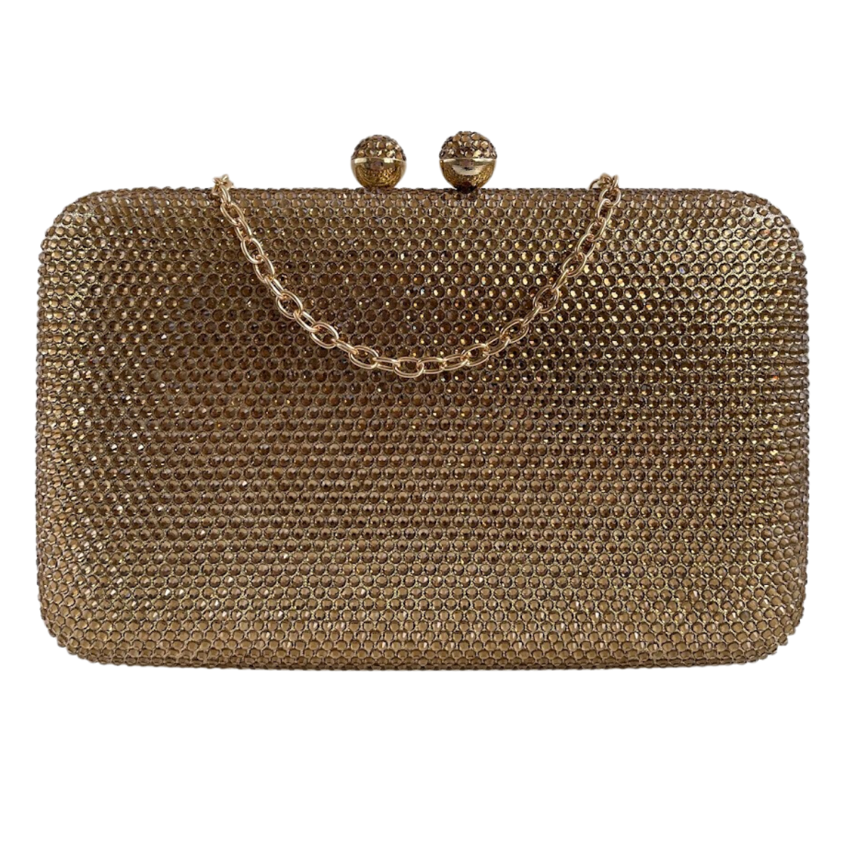 Bolsa Festa Clutch Pedraria Strass Dourada