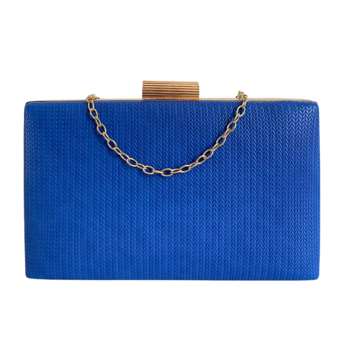 Bolsa Clutch Festa Vinil Azul Royal