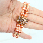 Bracelete Champagne e Rosê