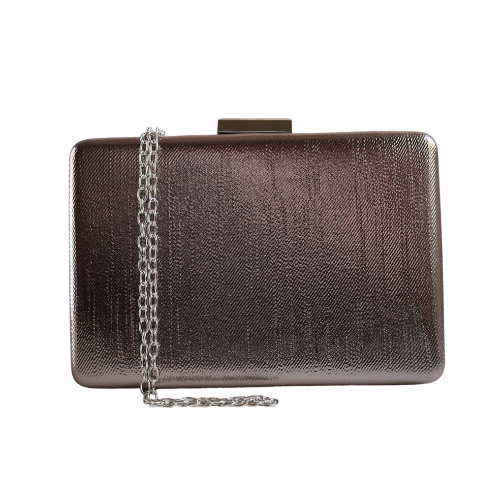 Bolsa de Festa Clutch Prata Envelhecido