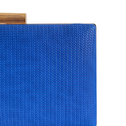 Bolsa Clutch Festa Vinil Azul Royal