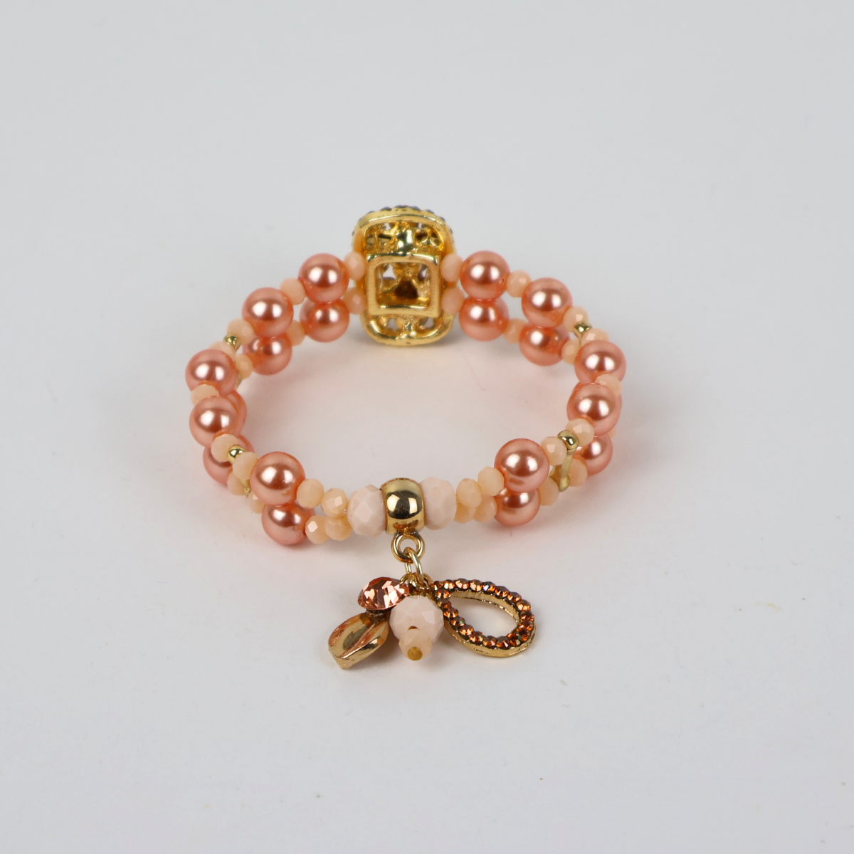Bracelete Champagne e Rosê