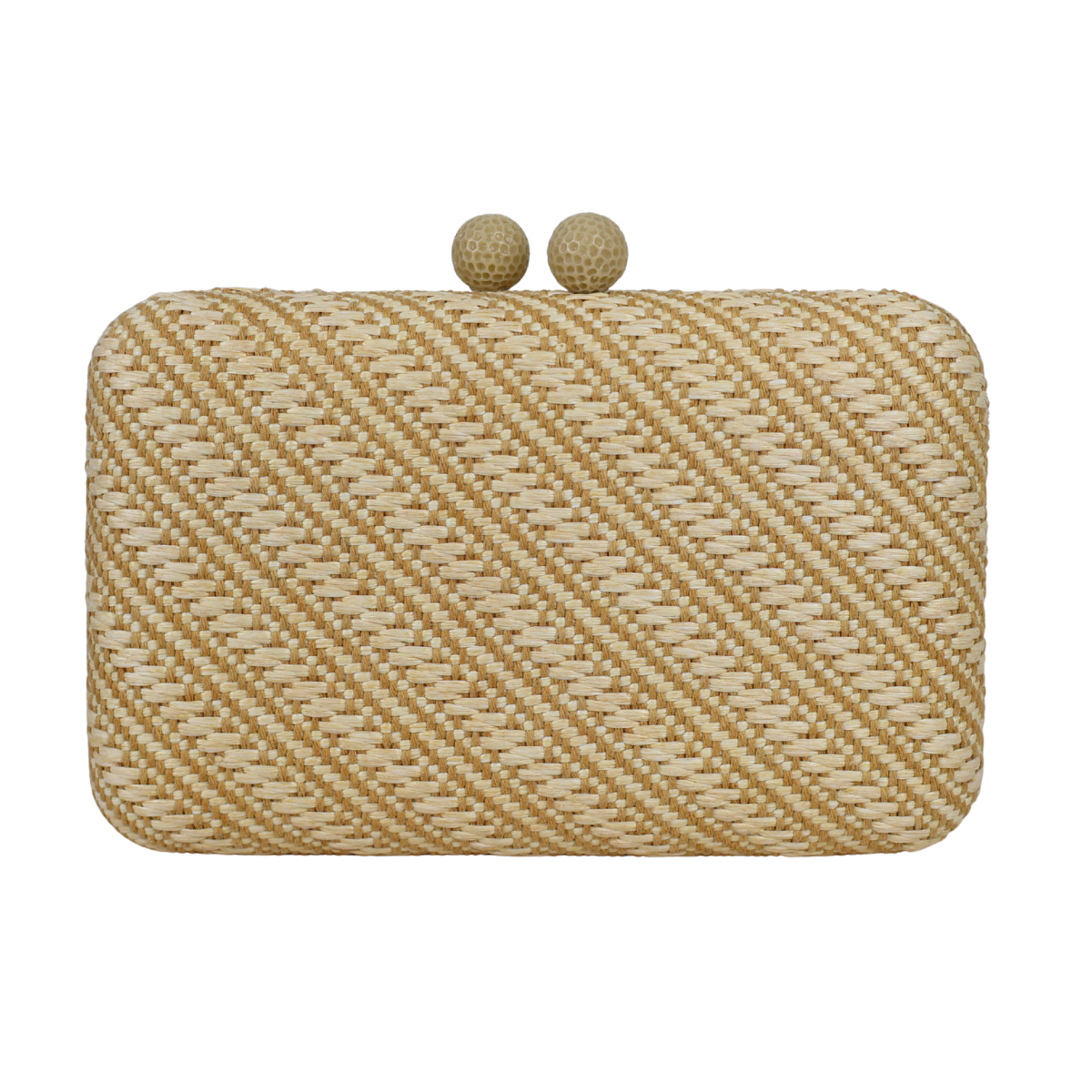 Bolsa Clutch Festa Palha Bege