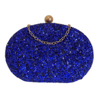 Bolsa Festa Clutch Pedraria Azul Royal