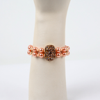 Bracelete Champagne e Rosê