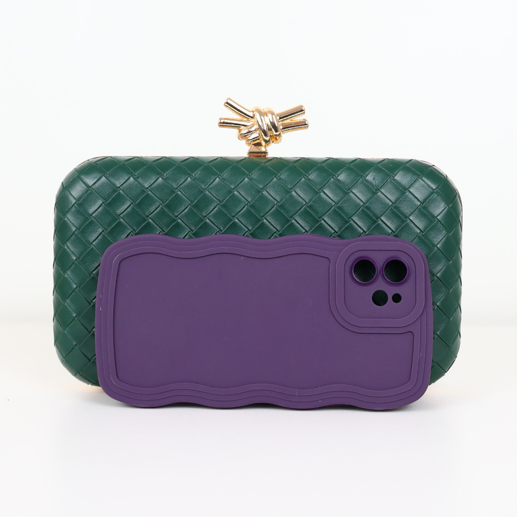 Bolsa Clutch Festa Tressê Verde - ReUse