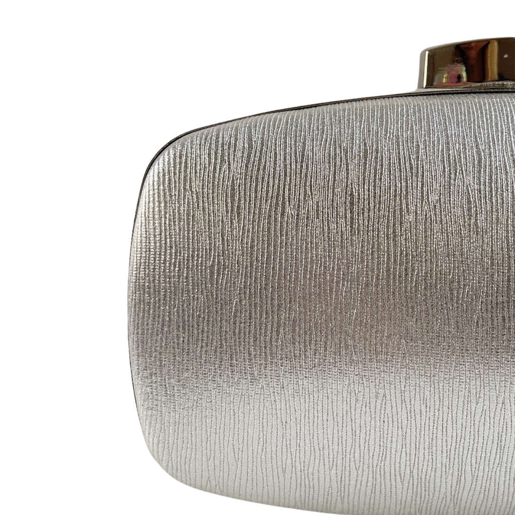 Bolsa de Festa Clutch Brilho Prata