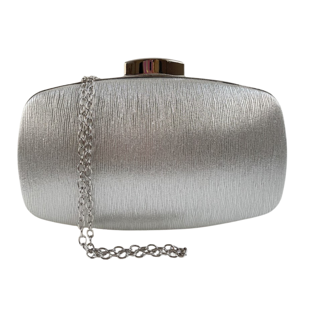 Bolsa de Festa Clutch Brilho Prata