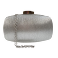 Bolsa de Festa Clutch Brilho Prata