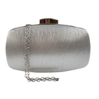 Bolsa de Festa Clutch Brilho Prata
