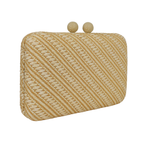 Bolsa Clutch Festa Palha Bege