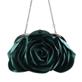 Bolsa Festa Clutch Flor Verde Escuro