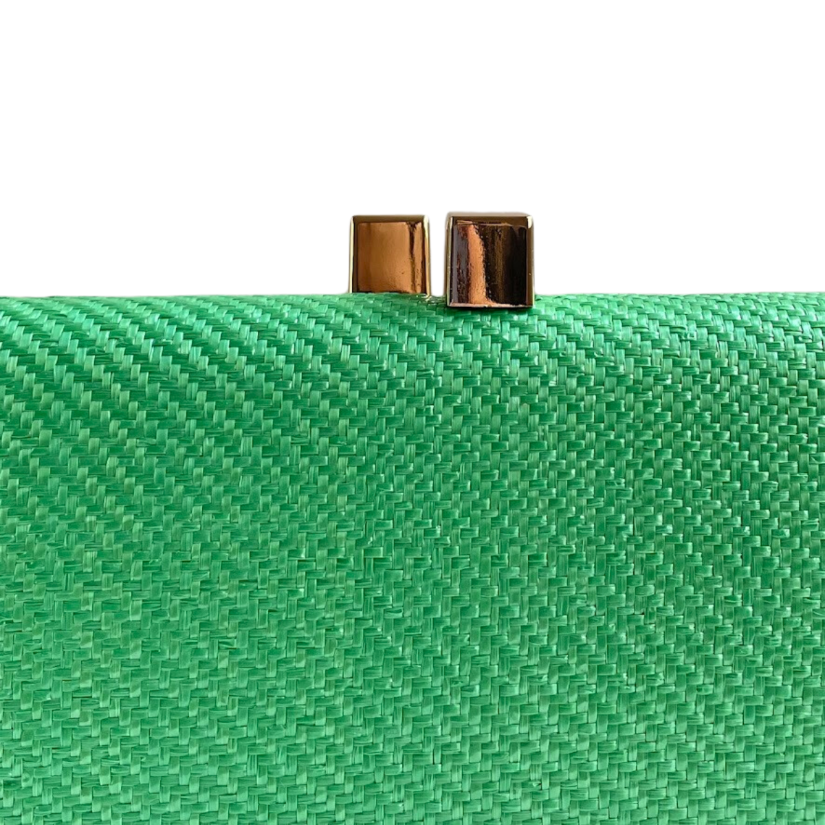 Bolsa de Festa Clutch Palha Verde