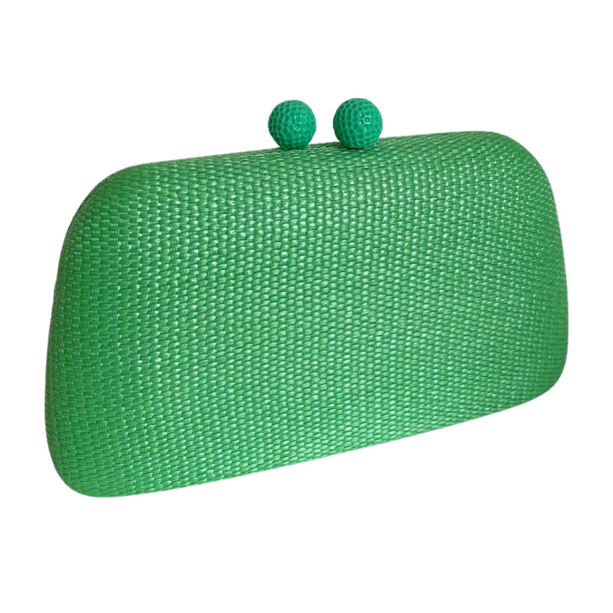 Bolsa de Festa Clutch Palha Verde Grama