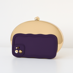 Bolsa de Festa Clutch Oval Metalizada Dourada - ReUse