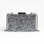 Bolsa de Festa Clutch Acrílico Prateada