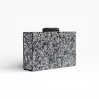 Bolsa de Festa Clutch Acrílico Prateada