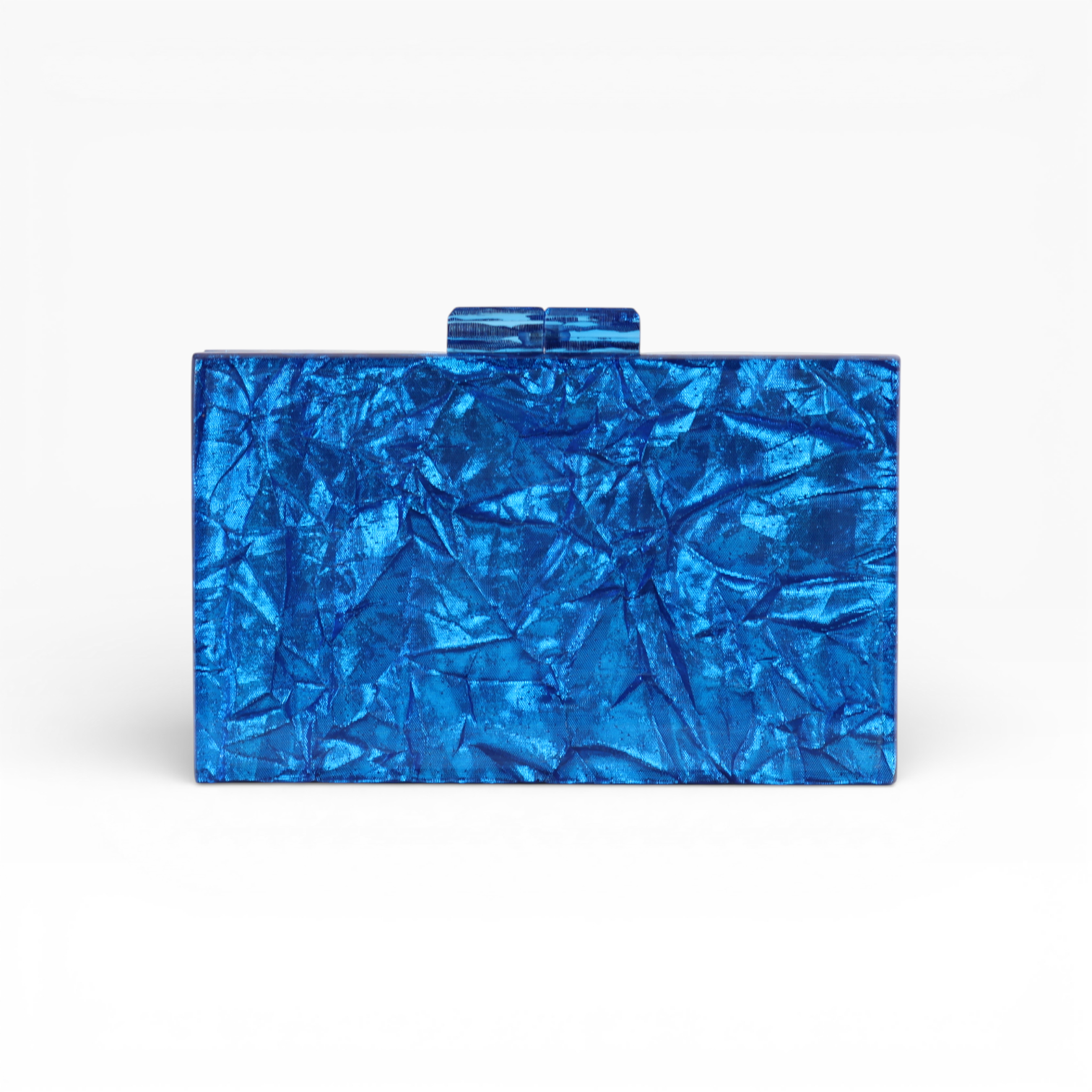 Bolsa de Festa Clutch Acrílico Azul