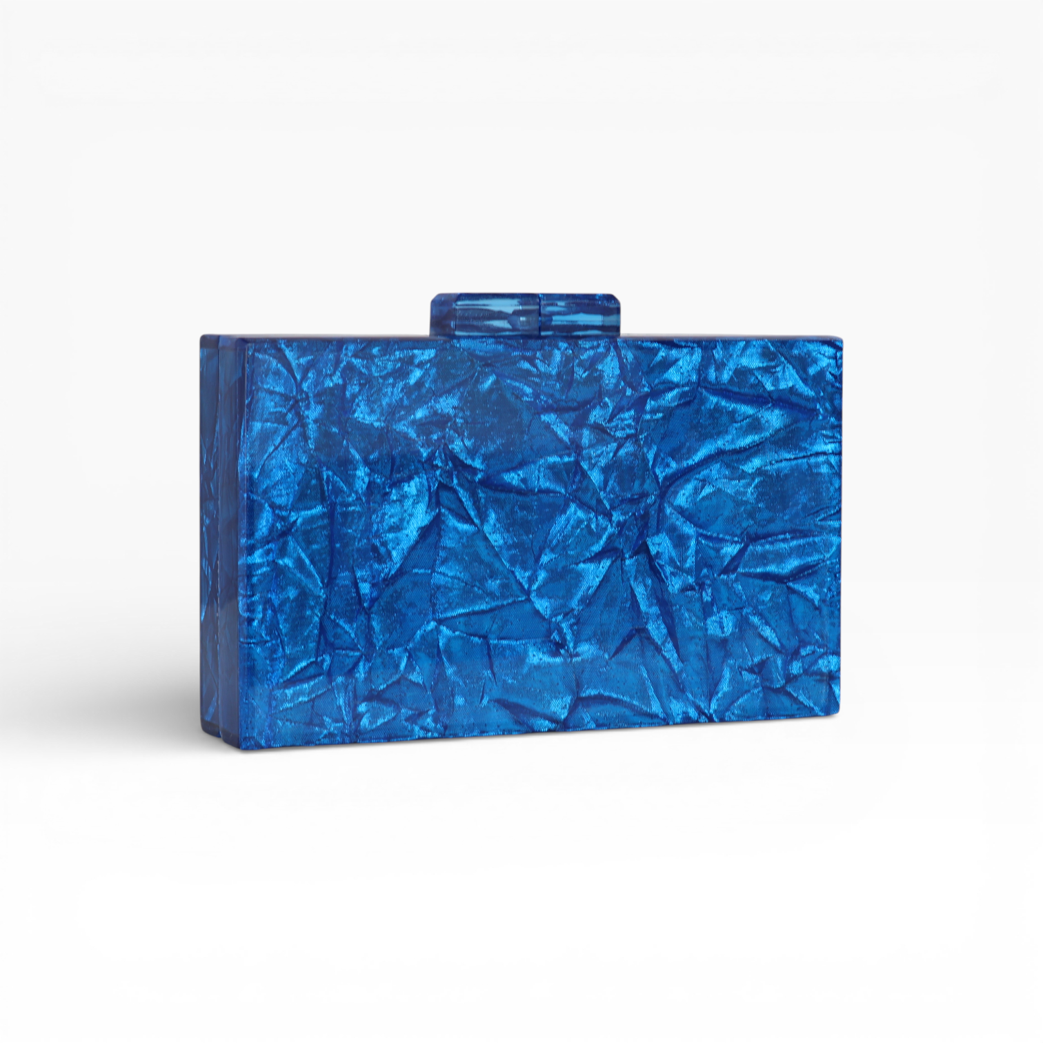 Bolsa de Festa Clutch Acrílico Azul